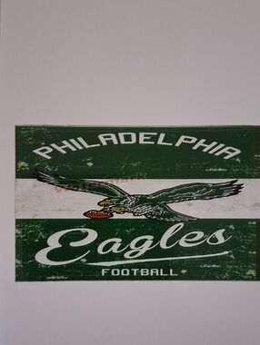 Vintage Green Wall Art - Team Logo Decor Philadelphia Eagles Debit Card Sticker